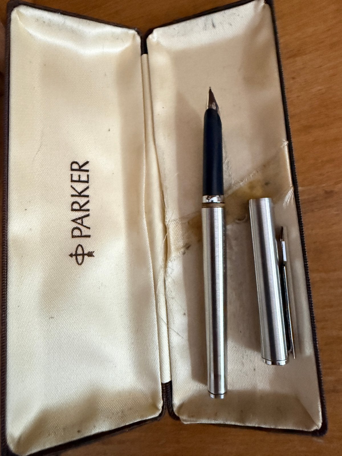 Vintage Parker Vulpen met Doosje - Zo goed als nieuw, Verzamelen, Pennenverzamelingen, Parker, Met doosje, Ophalen of Verzenden