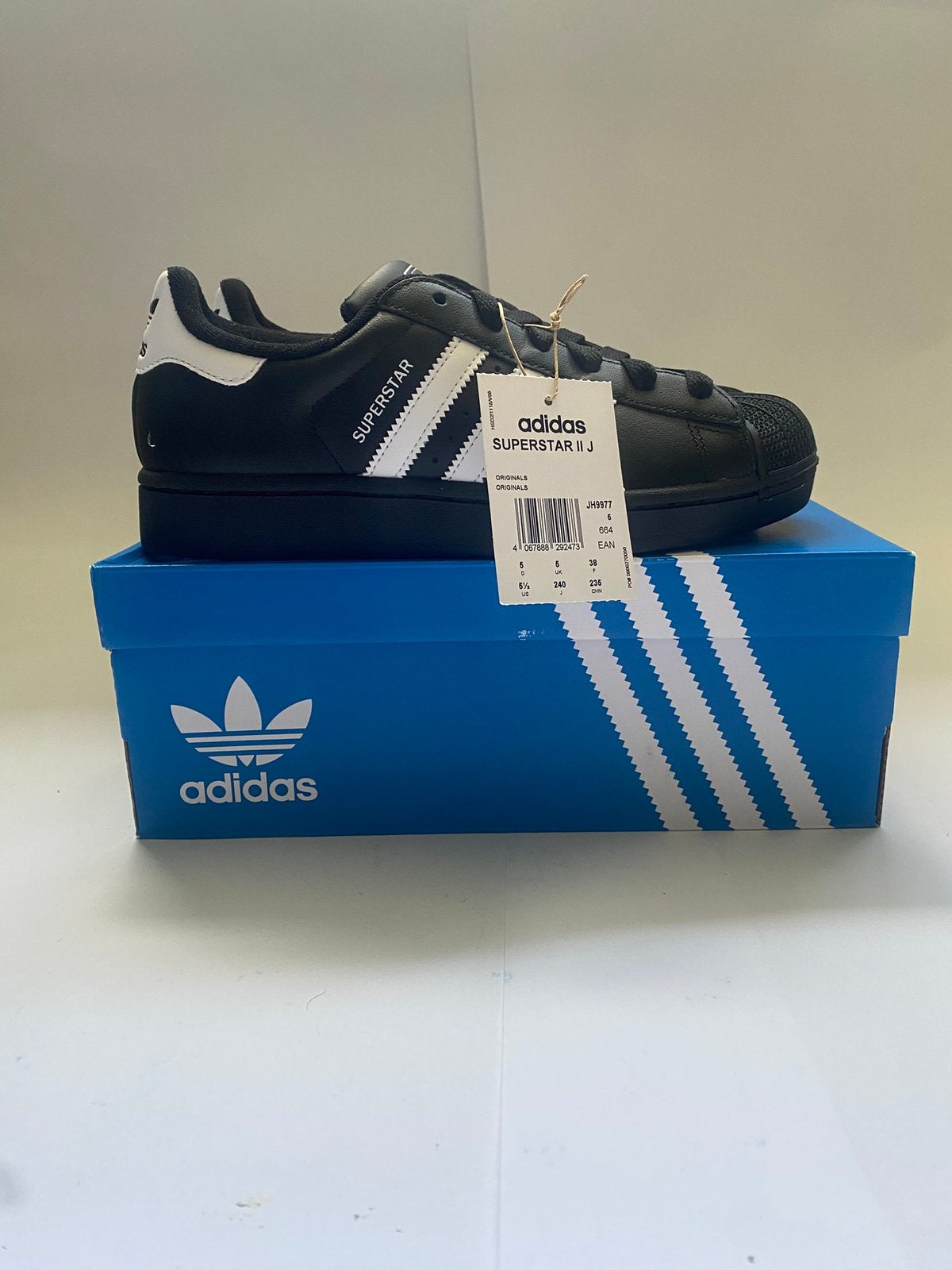 Adidas superstar II J sneakers zwart maat 38, Zwart, Nieuw, Ophalen of Verzenden, Sneakers of Gympen