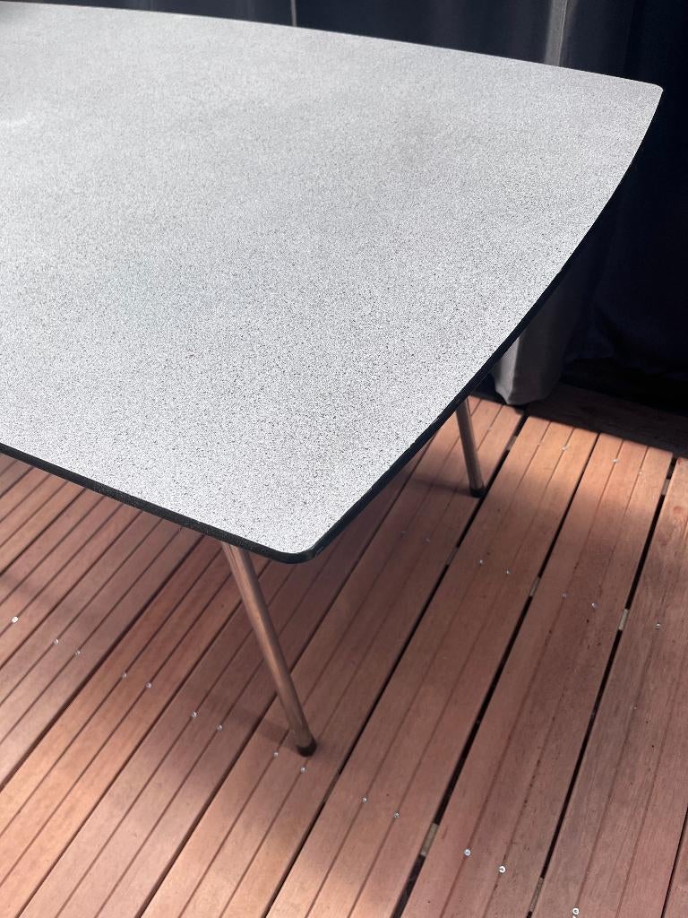 Vintage retro eettafel van Formica, Ophalen, Gebruikt, 100 tot 150 cm, 50 tot 100 cm