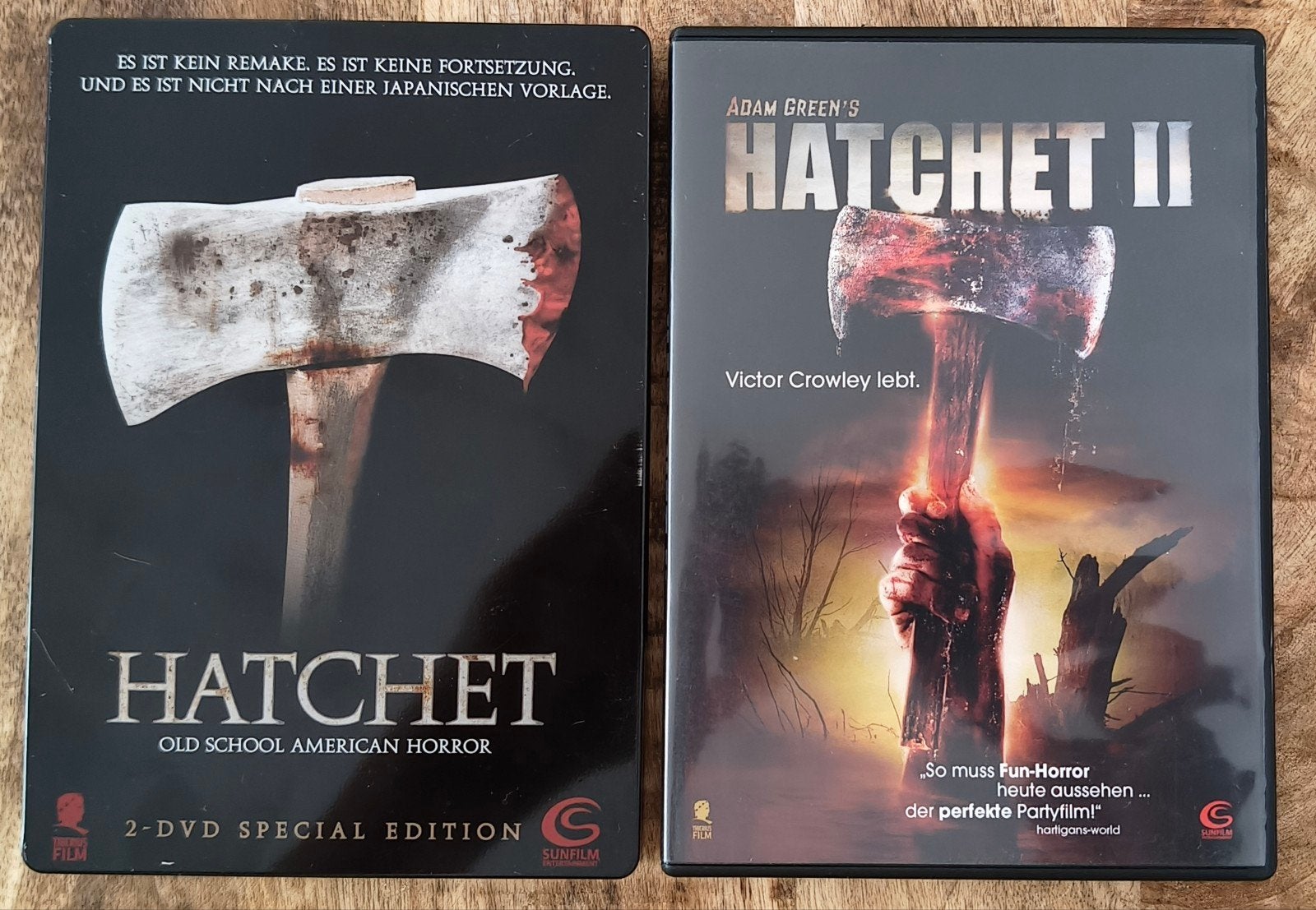 Hatchet 1+2 import zonder NLO, Vanaf 16 jaar, Slasher, Duits, Ophalen of Verzenden