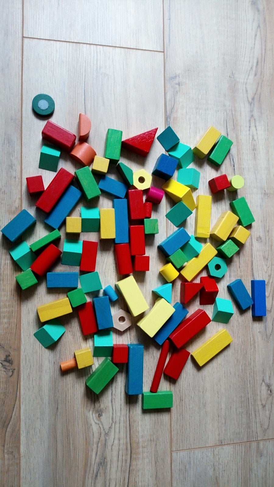 Houten gekleurde blokken, Ophalen of Verzenden