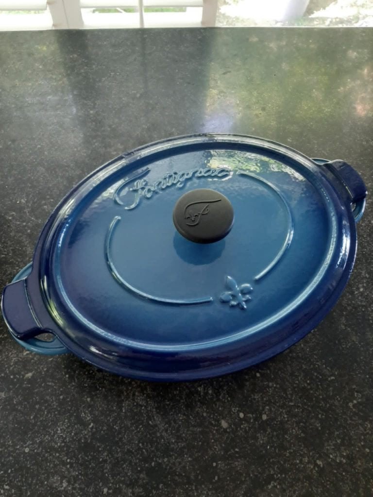Gietijzeren braadpan, Ophalen, Gietijzer, Nieuw, Keramische plaat