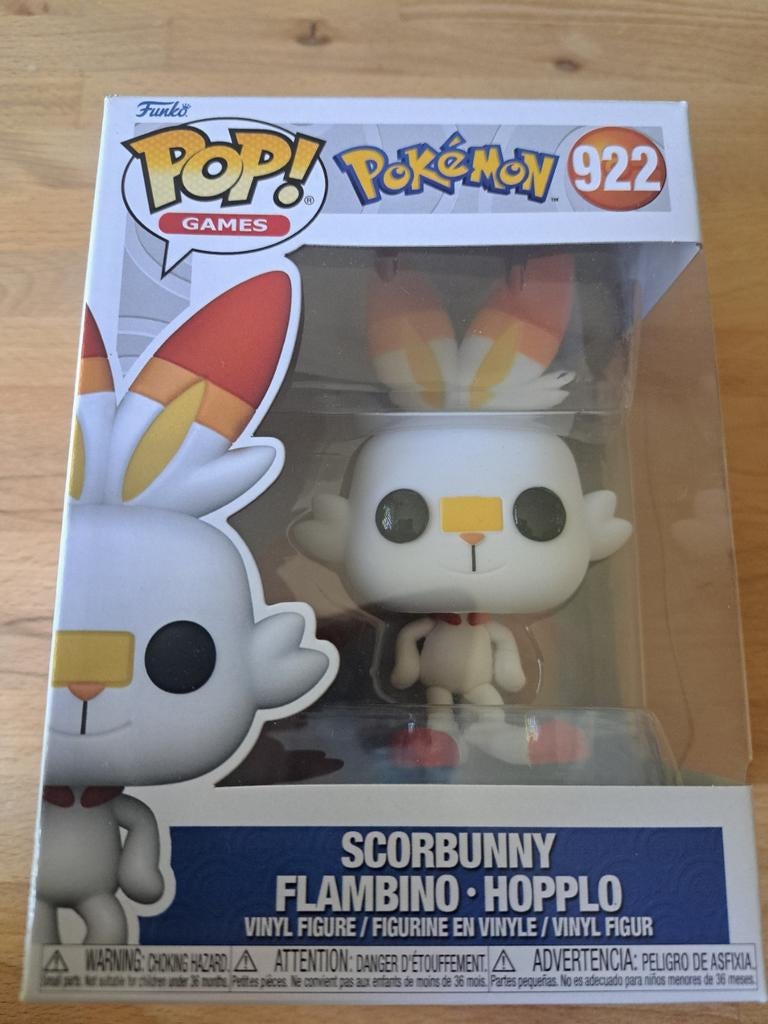 Pokemon scorbunny funko pop., Ophalen, Zo goed als nieuw
