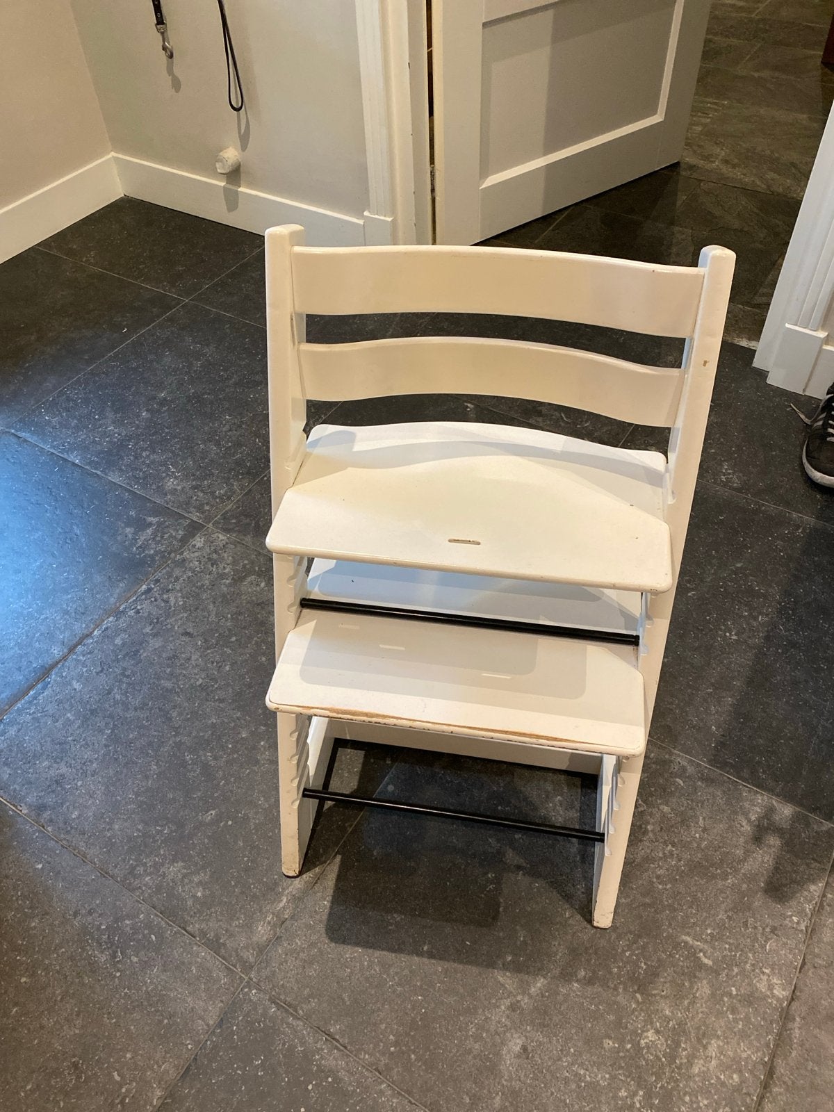 Stokke Tripp Trapp meegroeistoel wit, Kinderen en Baby's, Ophalen, Gebruikt, Meegroeistoel