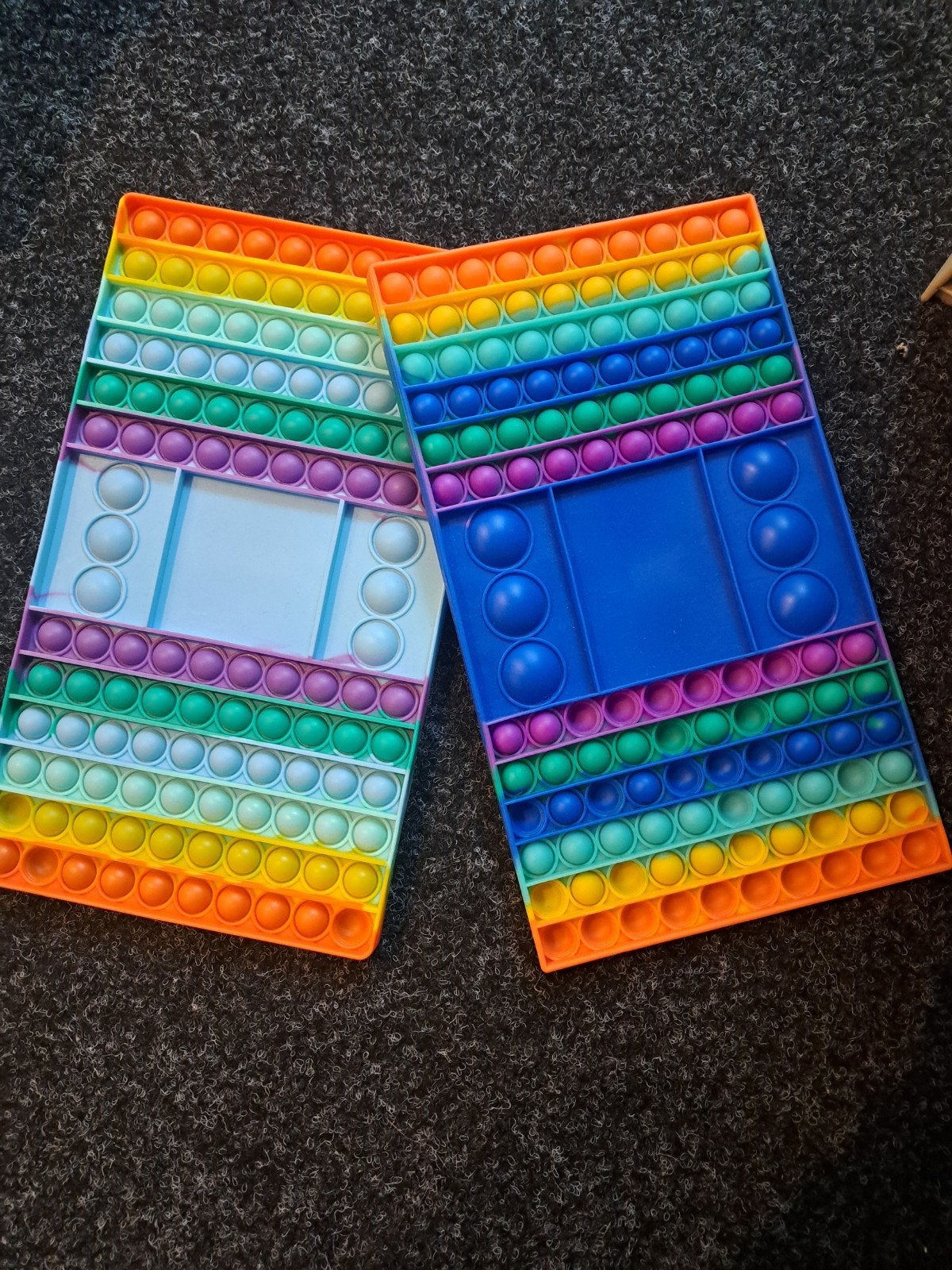 Grote Regenboog Pop It Fidget Speelgoed (2 stuks), Ophalen of Verzenden, Zo goed als nieuw, Jongen of Meisje