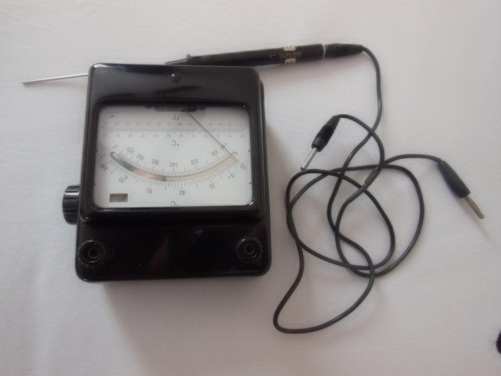 temperatuurmeter proffessioneel en antiek, Doe-het-zelf en Verbouw, Meetapparatuur, Ophalen, Gebruikt, Temperatuur
