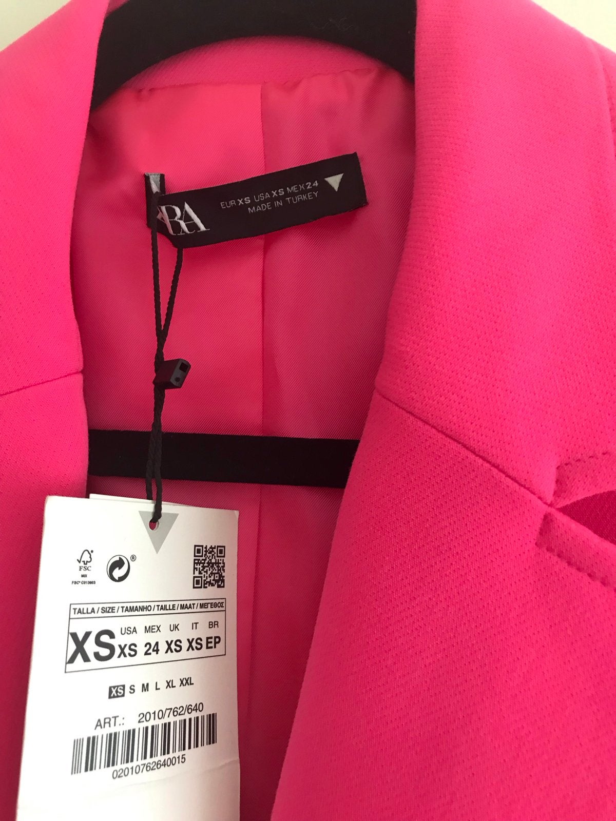 Zara roze blazer XS - Nieuw met kaartjes, Kleding | Dames, Nieuw, Ophalen of Verzenden, Jasje, Roze