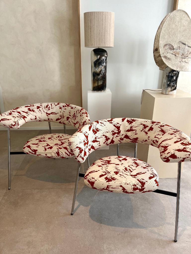 Nieuw bekleedde Leolux Divi Divi Fauteuils, Minder dan 75 cm, Ophalen of Verzenden, Zo goed als nieuw, Stof