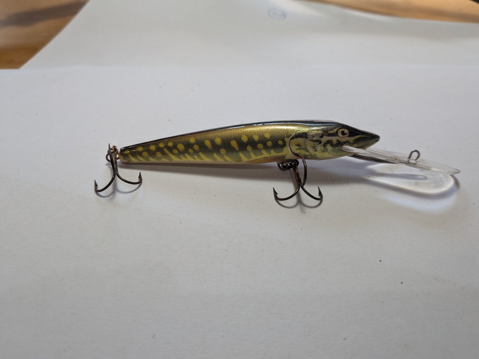 Vintage Salmo Pike Deep Runner – SALMO POLAND FL – snoekplug, Watersport en Boten, Ophalen of Verzenden, Gebruikt, Kunstaas