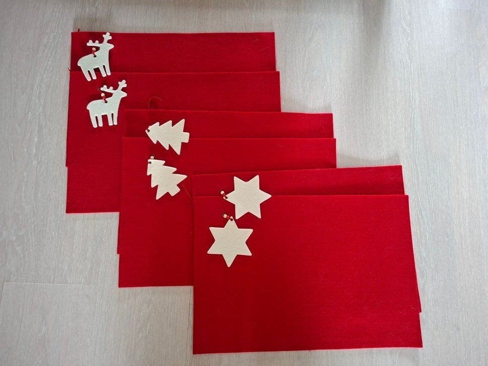 kerst placemats 6x en tafelloper, Diversen, Ophalen of Verzenden