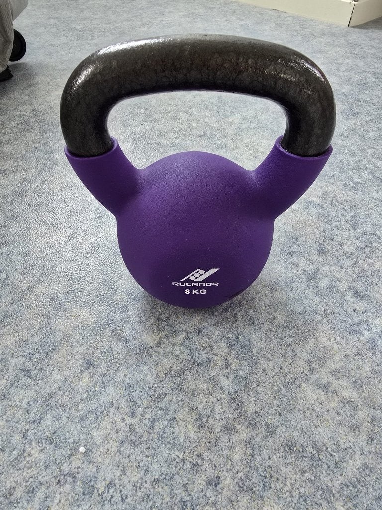 Rucanor Kettlebell 8 kg, Ophalen of Verzenden, Zo goed als nieuw, Benen, Kettlebell