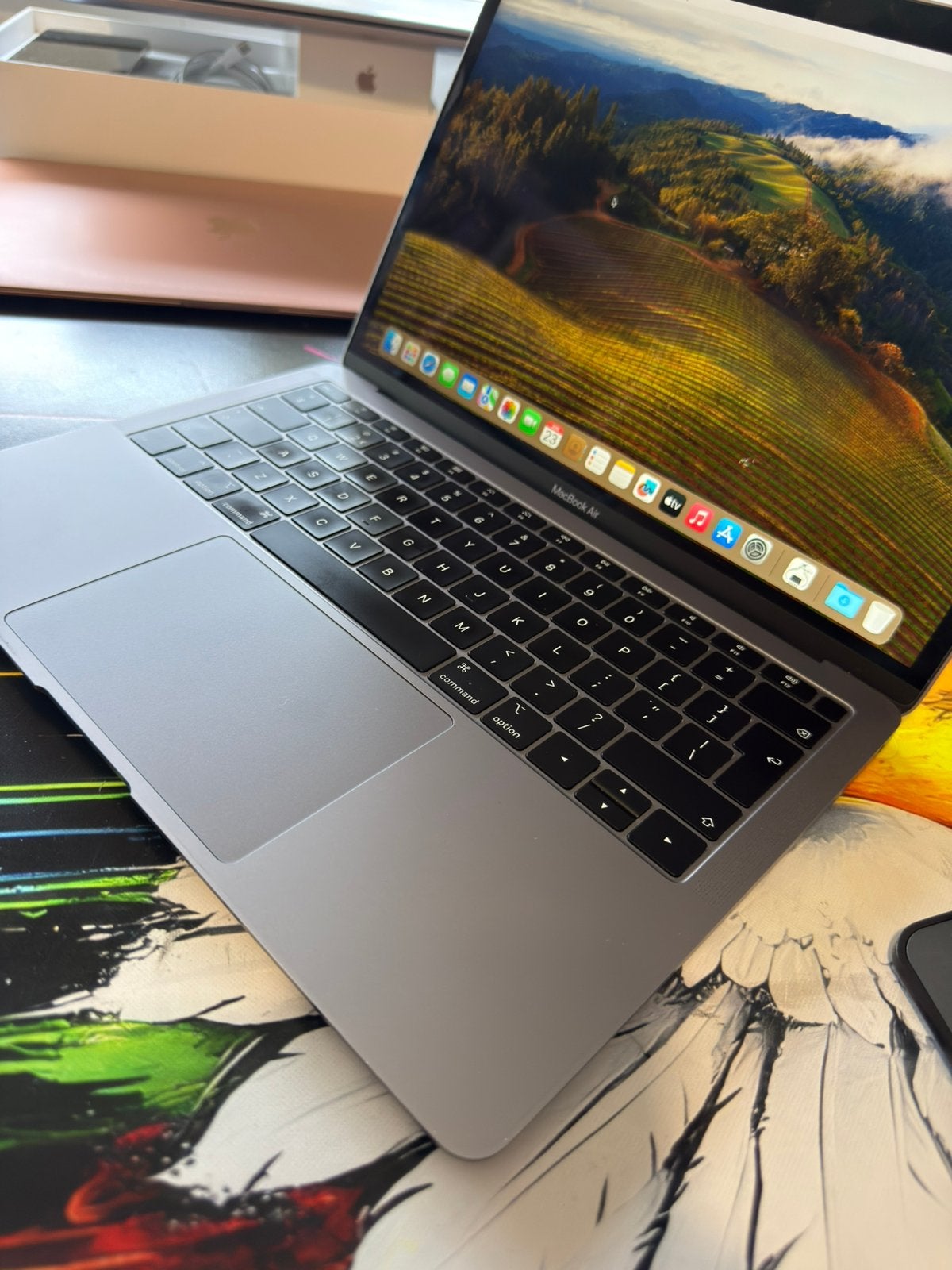 Macbook Air 2018 Retina 13inch zeer netjes, Qwerty, 8 GB, 13 inch, Minder dan 2 Ghz