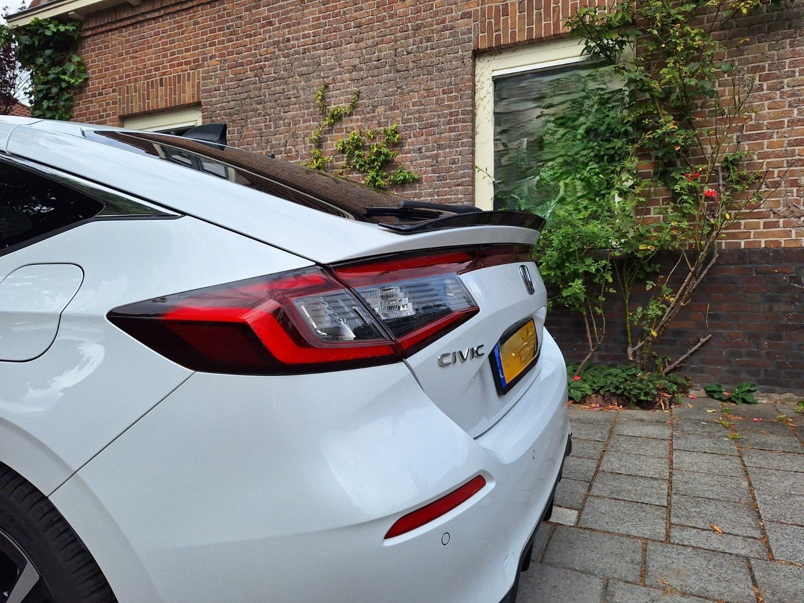 Honda Civic (11e gen) achterklepspoiler glanzend zwart, Ophalen of Verzenden