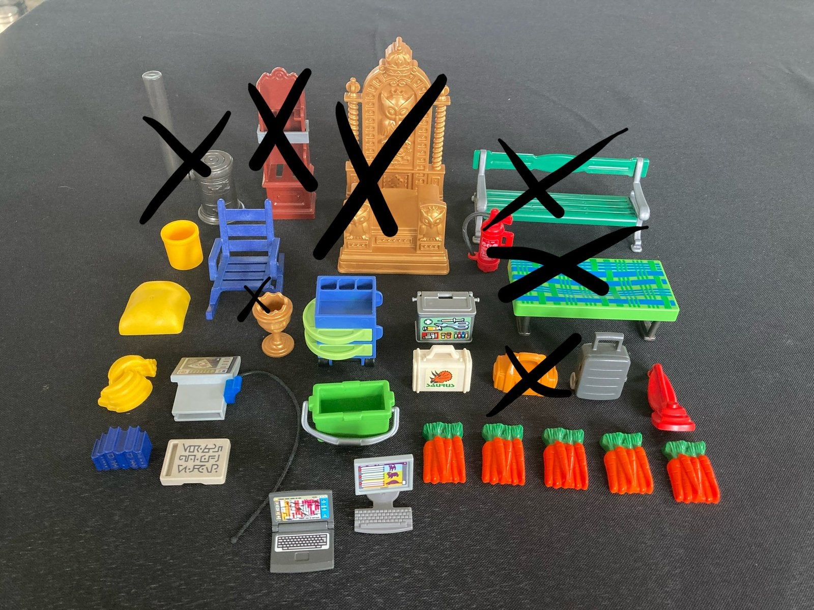 Playmobil  wortels, koelbox ed…., Ophalen of Verzenden, Zo goed als nieuw