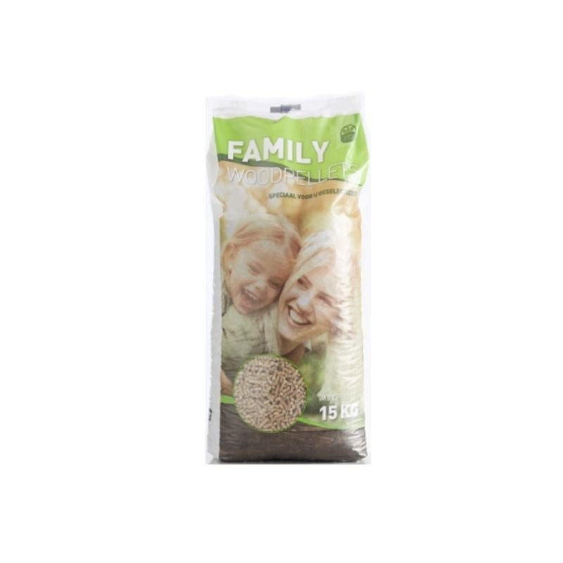 Family Houtpellets 15KG, Minder dan 3 m³, Ophalen of Verzenden