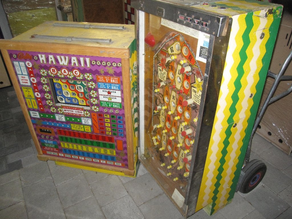 Lot mechanische bingo games, Bally, Verzamelen, Overige munten, Ophalen, Gebruikt