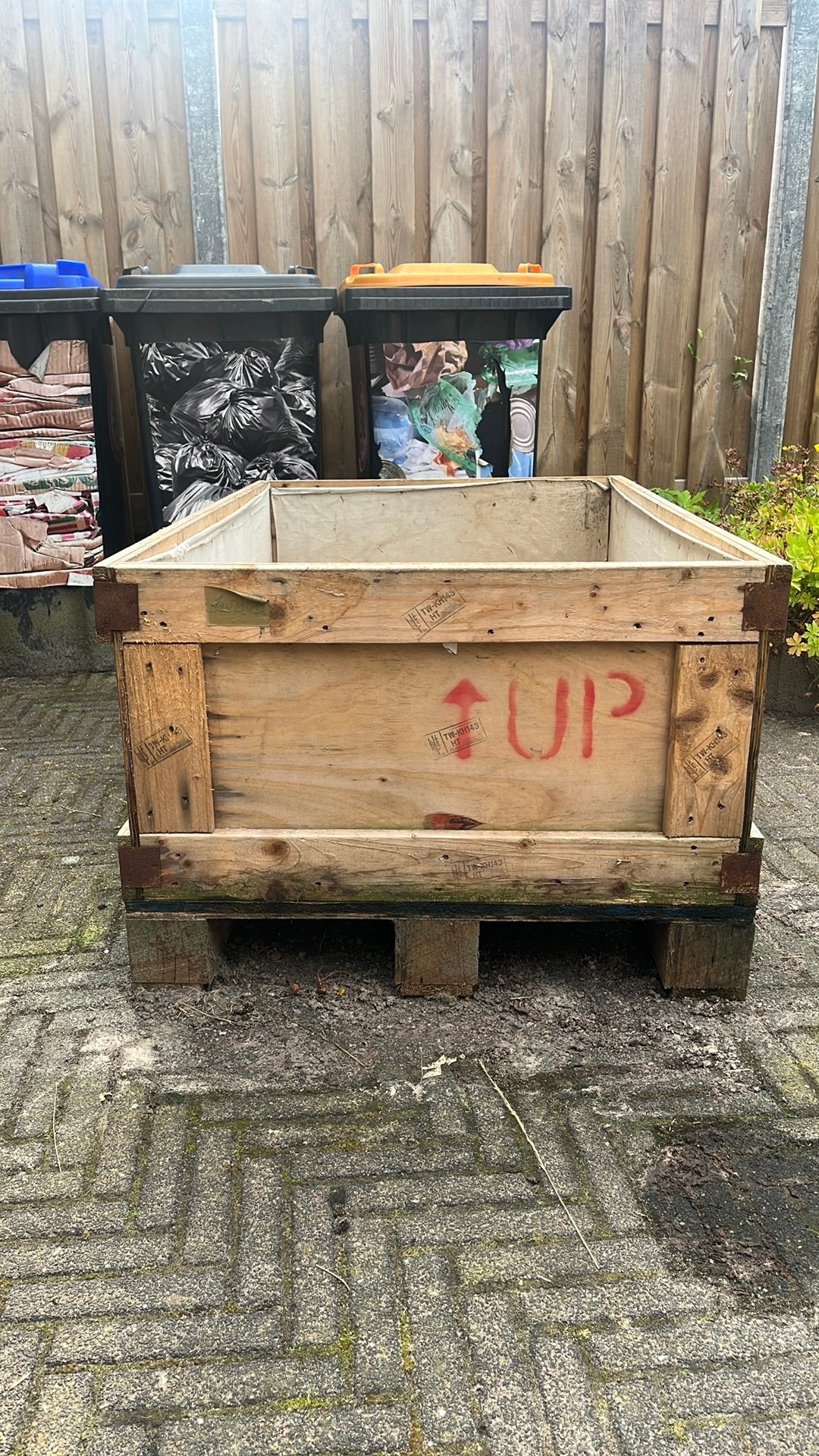 Gratis Houten Kist, Ophalen, Zo goed als nieuw, 50 tot 100 cm, Minder dan 50 cm