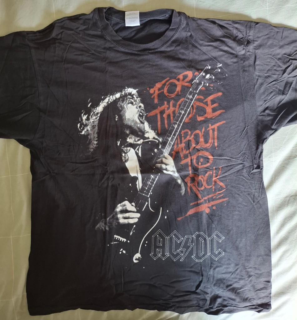 AC/DC 'For Those About To Rock' T-shirt, metallica, Iron mai, Maat 52/54 (L), Zwart, AC/DC, Ophalen of Verzenden