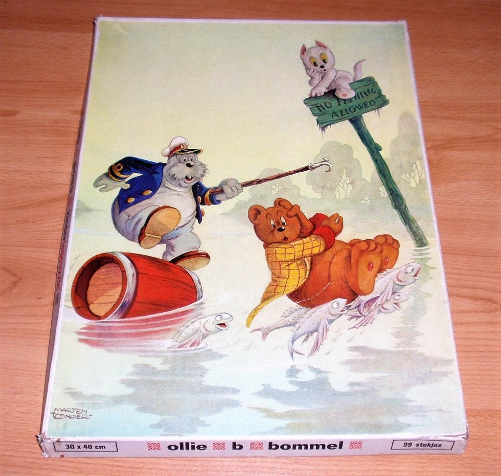 Tom Poes legpuzzel, “No fishing allowed”, Ophalen of Verzenden, Olivier B, Bommel en Tom Poes, Gebruikt, Gebruiksvoorwerp