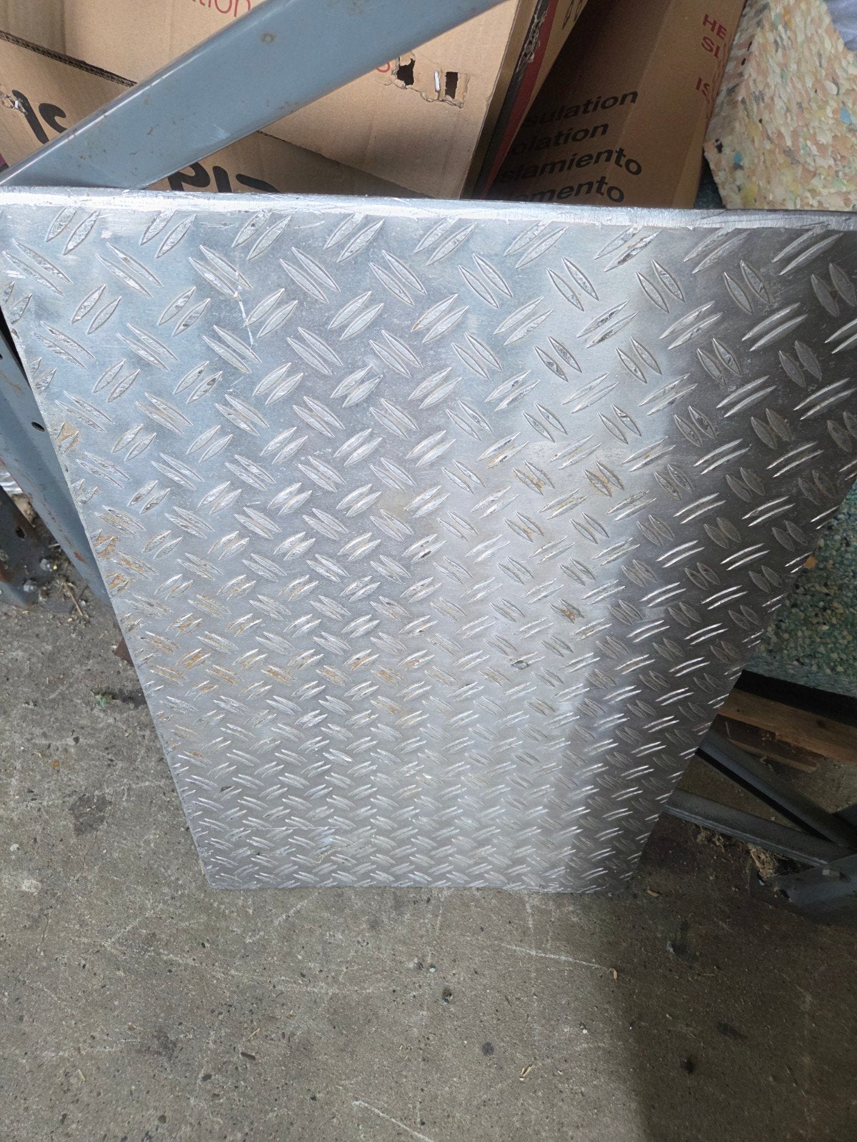 2x Aluminium Traanplaat Profiel Oprijplaat, Doe-het-zelf en Verbouw, Metalen, Ophalen of Verzenden, Gebruikt, Aluminium