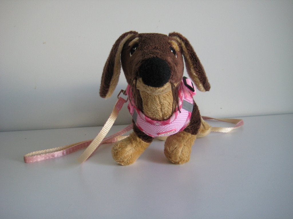 Hondenharnas tuigje roze XXS ongebruikt 28 cm buikomtrek, Ophalen of Verzenden, Nieuw, Hondenriem-accessoire