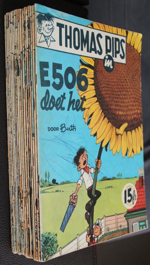THOMAS PIPS | 1 t/m 25 | Het Volk | 17 albums in 1 koop, Ophalen of Verzenden, Zo goed als nieuw, Buth, Meerdere stripboeken