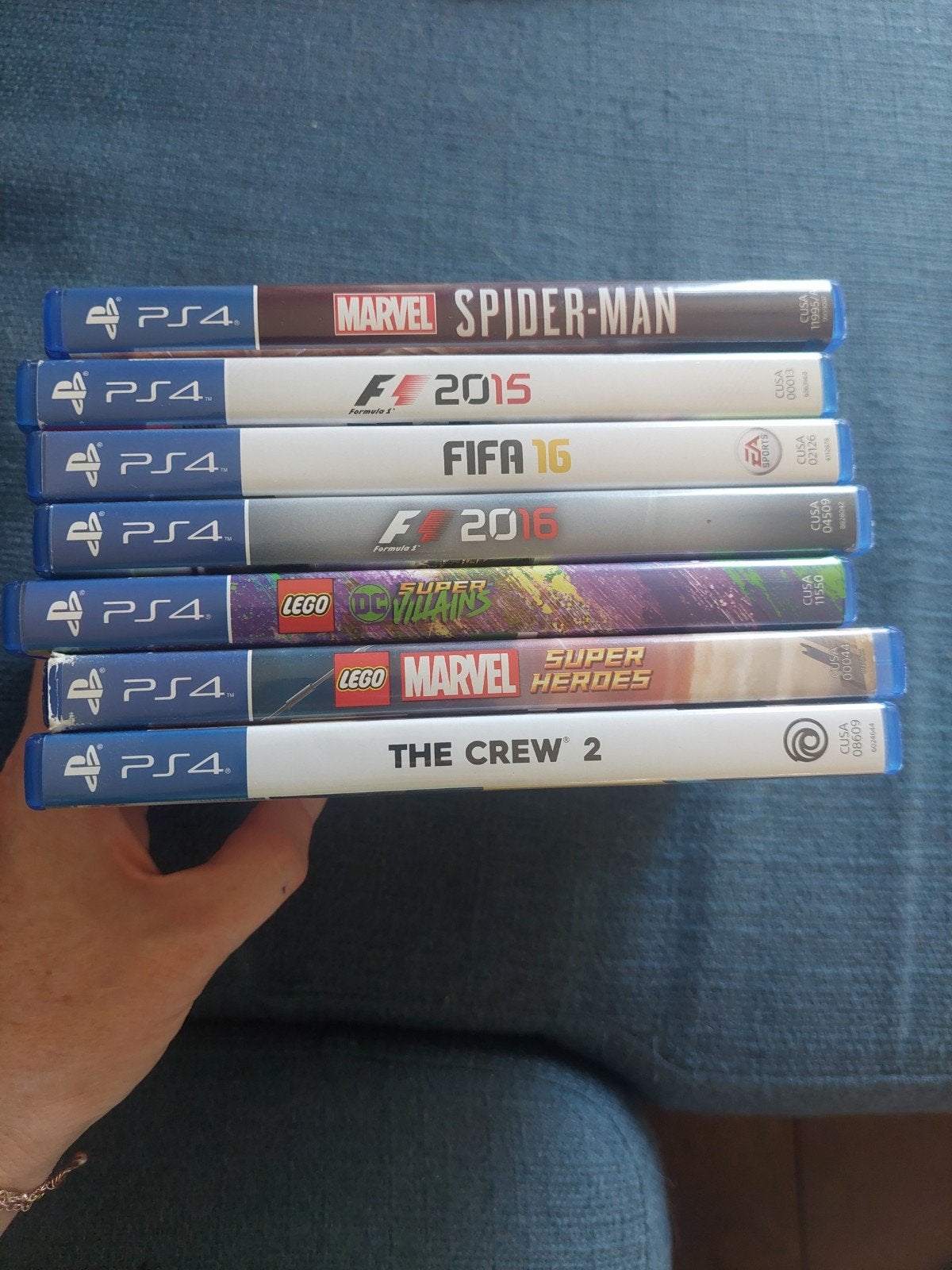 PS4 Games Bundel: The Crew 2, LEGO Marvel, Spider-Man, FIFA, Ophalen of Verzenden