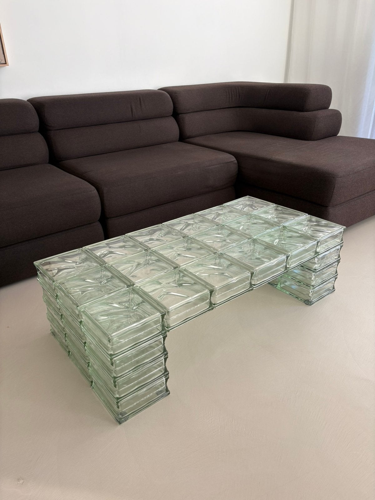 Glazen blokken salontafel | Glass blocks | Custom made, Ophalen, Overige materialen, 100 tot 150 cm, Nieuw