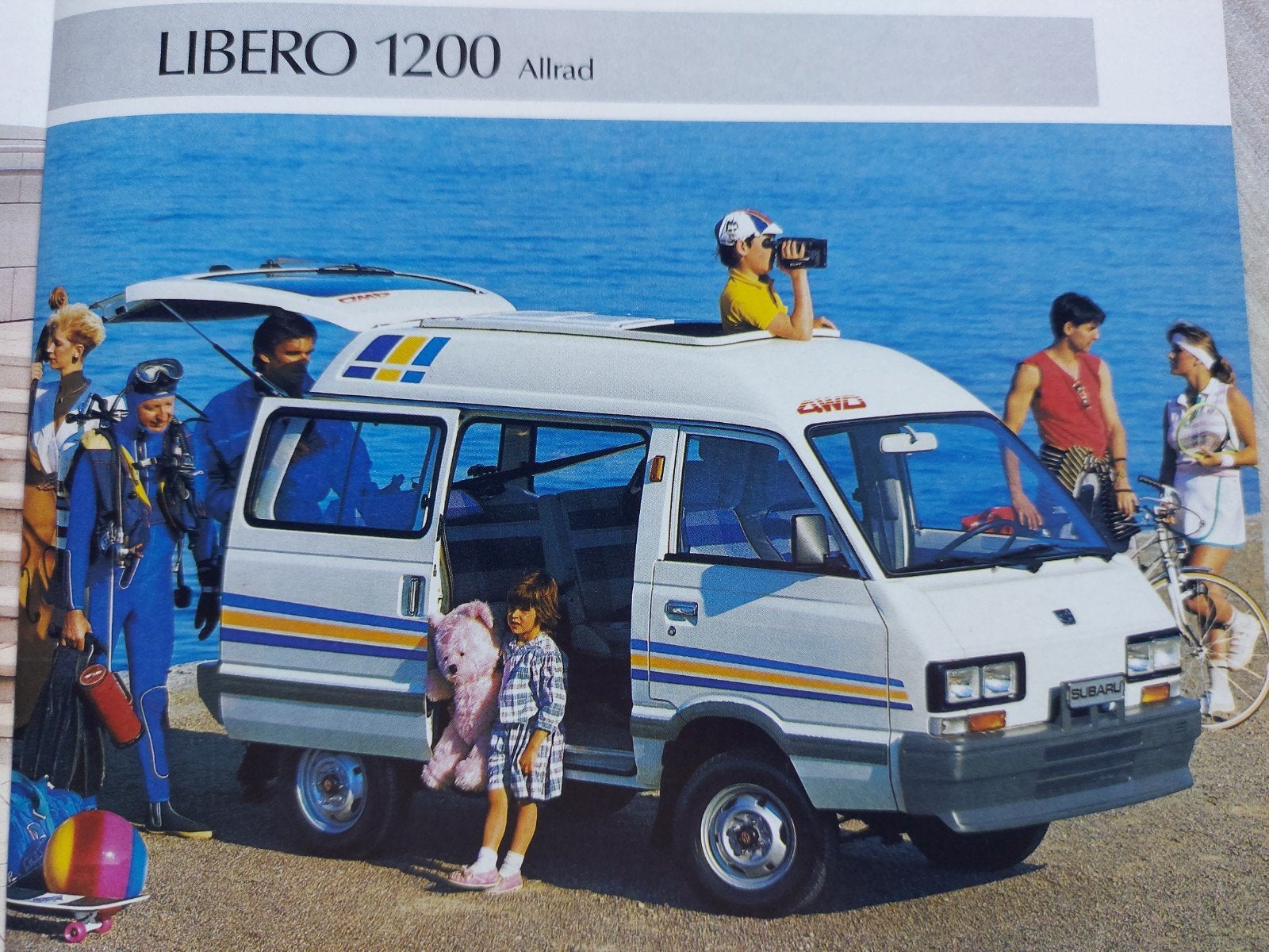 Duitse Subaru Allrad folder o.a. Legacy Turbo, Ophalen of Verzenden, Zo goed als nieuw, Overige merken