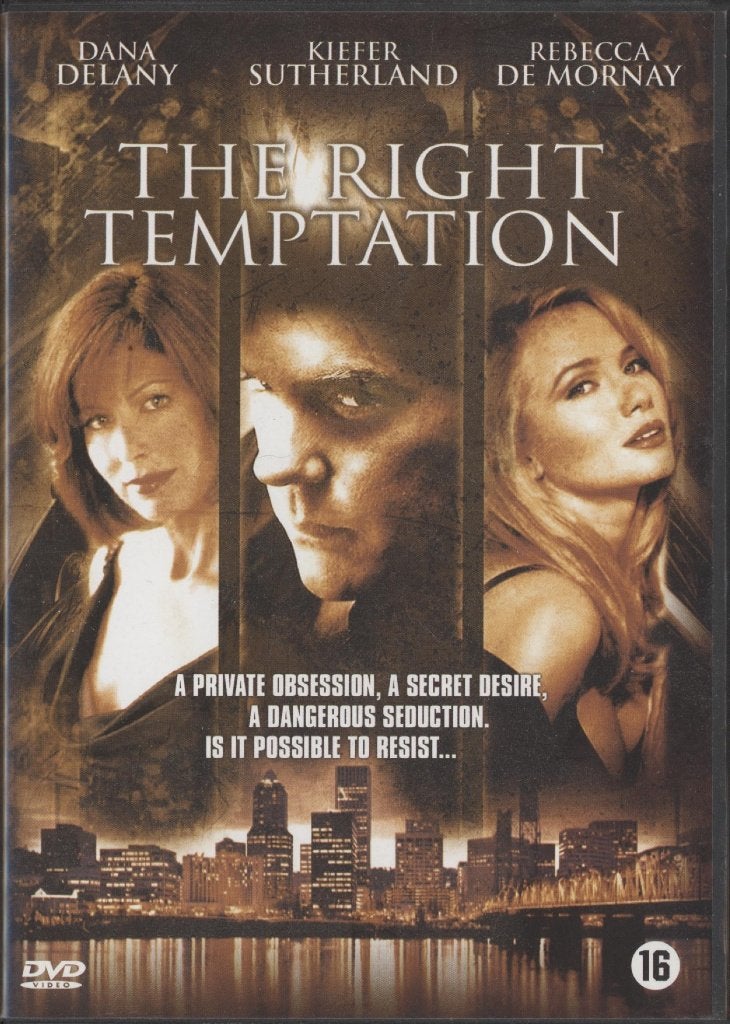 23) The Right Temptation: met Dana Delany, Kiefer Sutherland, Vanaf 16 jaar, Ophalen of Verzenden, Gebruikt, Actiethriller