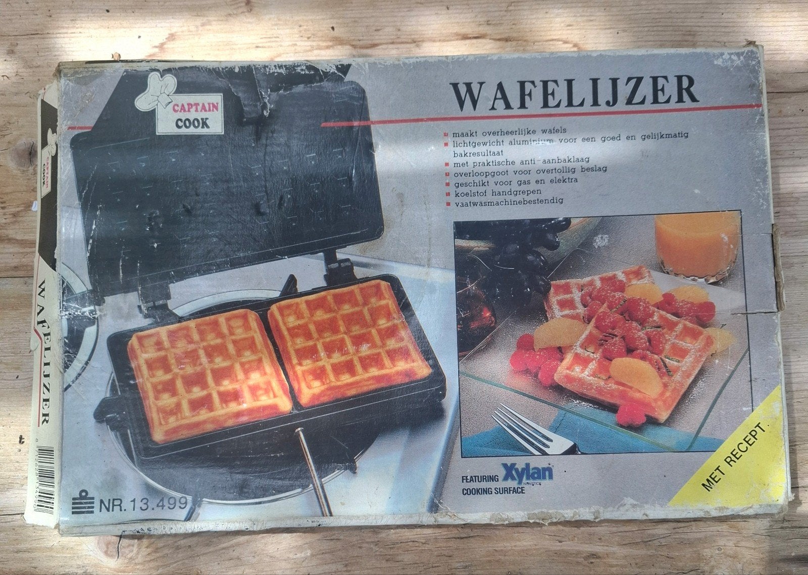 Wafelijzer voor gasfornuis of BBQ - Captain Cook, Witgoed en Apparatuur, Ophalen of Verzenden, Gebruikt