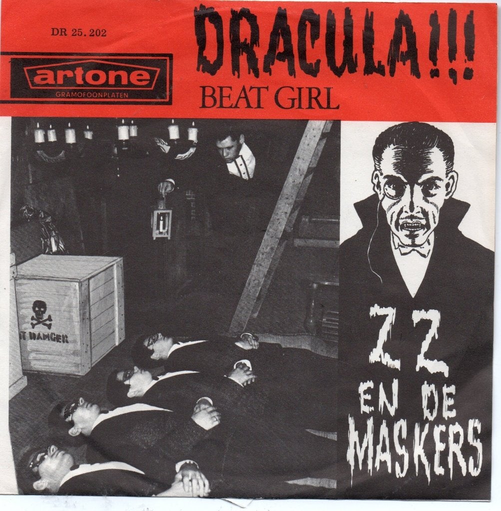 Z Z en de Maskers - Dracula!!!, Cd's en Dvd's, Vinyl Singles, Gebruikt, 7 inch, Ophalen of Verzenden, Nederlandstalig