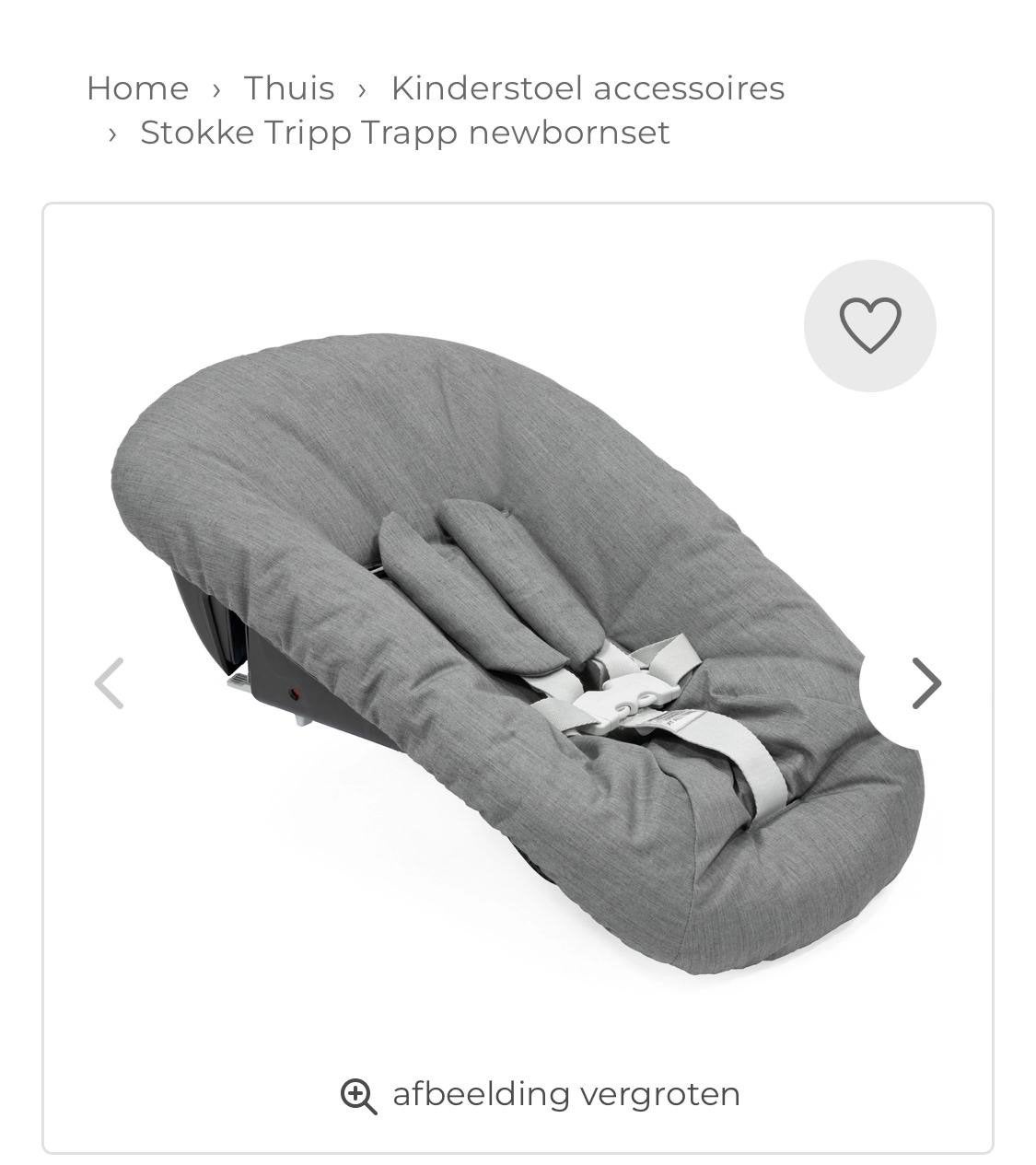 Stokke Newborn Tray voor Tripp Trapp - Zo goed als nieuw, Ophalen, Zo goed als nieuw, Overige typen, Gordel(s)
