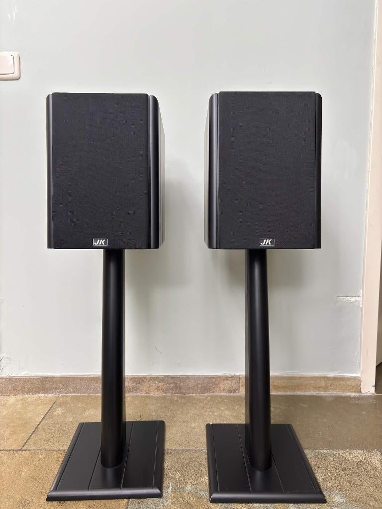 JK Optima II Speakers met Standaards – Zo goed als nieuw, Ophalen, Zo goed als nieuw, Muziekstandaard