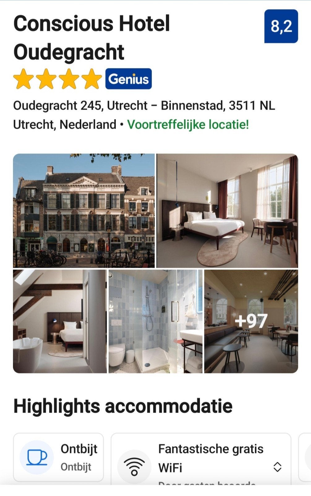 1 overnachting (26 juni as) Conscious Hotel in Utrecht, Twee personen, 1 overnachting