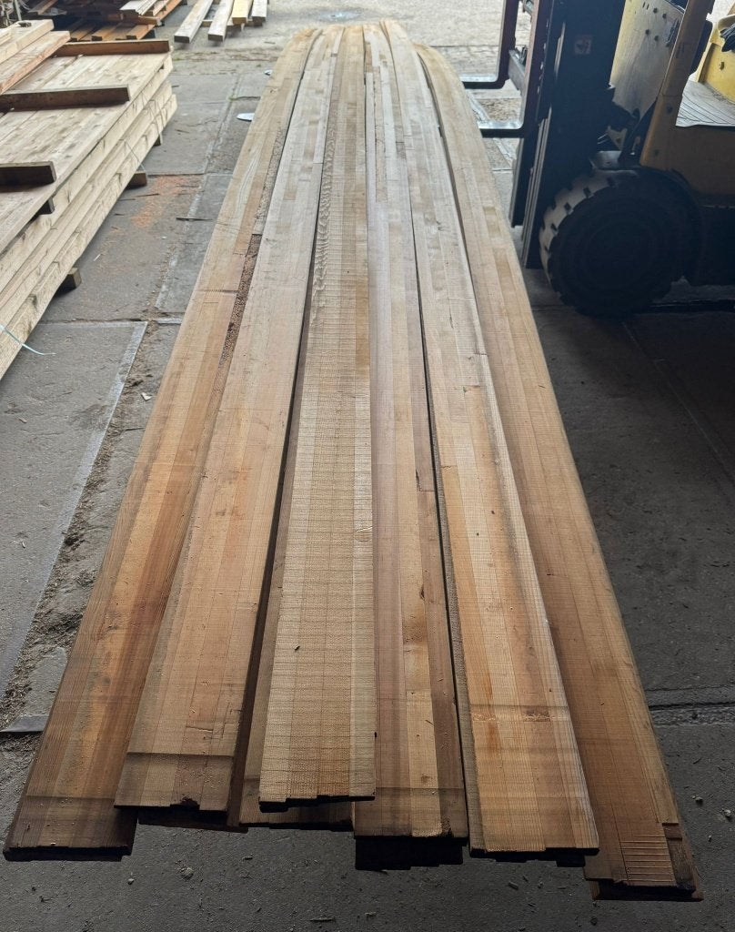 Red ceder gelamineerd 11/26x130 7m, Ophalen, Nieuw, 250 cm of meer, Planken