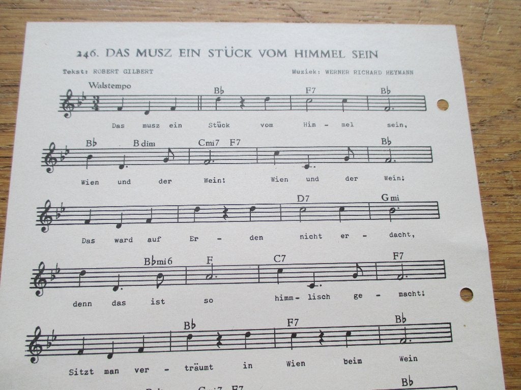 DAS KANN DOCH EINEN SEEMANN+DAS MUSZ EIN STÜCK VON HIMMEL S, Muziek en Instrumenten, Bladmuziek, Keyboard, Gebruikt, Ophalen of Verzenden
