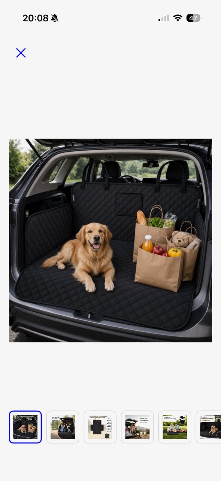 Honden autohoes + 2 autogordels – als nieuw, Ophalen