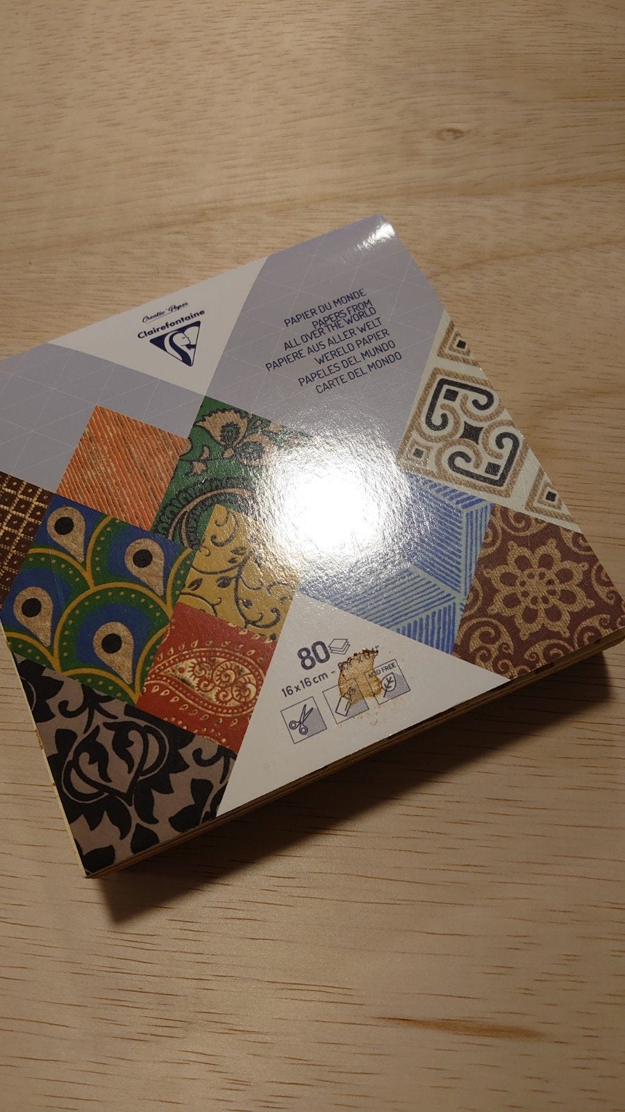 Boek met speciale papieren - Clairefontaine, Overige thema's, Nieuw, Meerkleurig, Ophalen of Verzenden