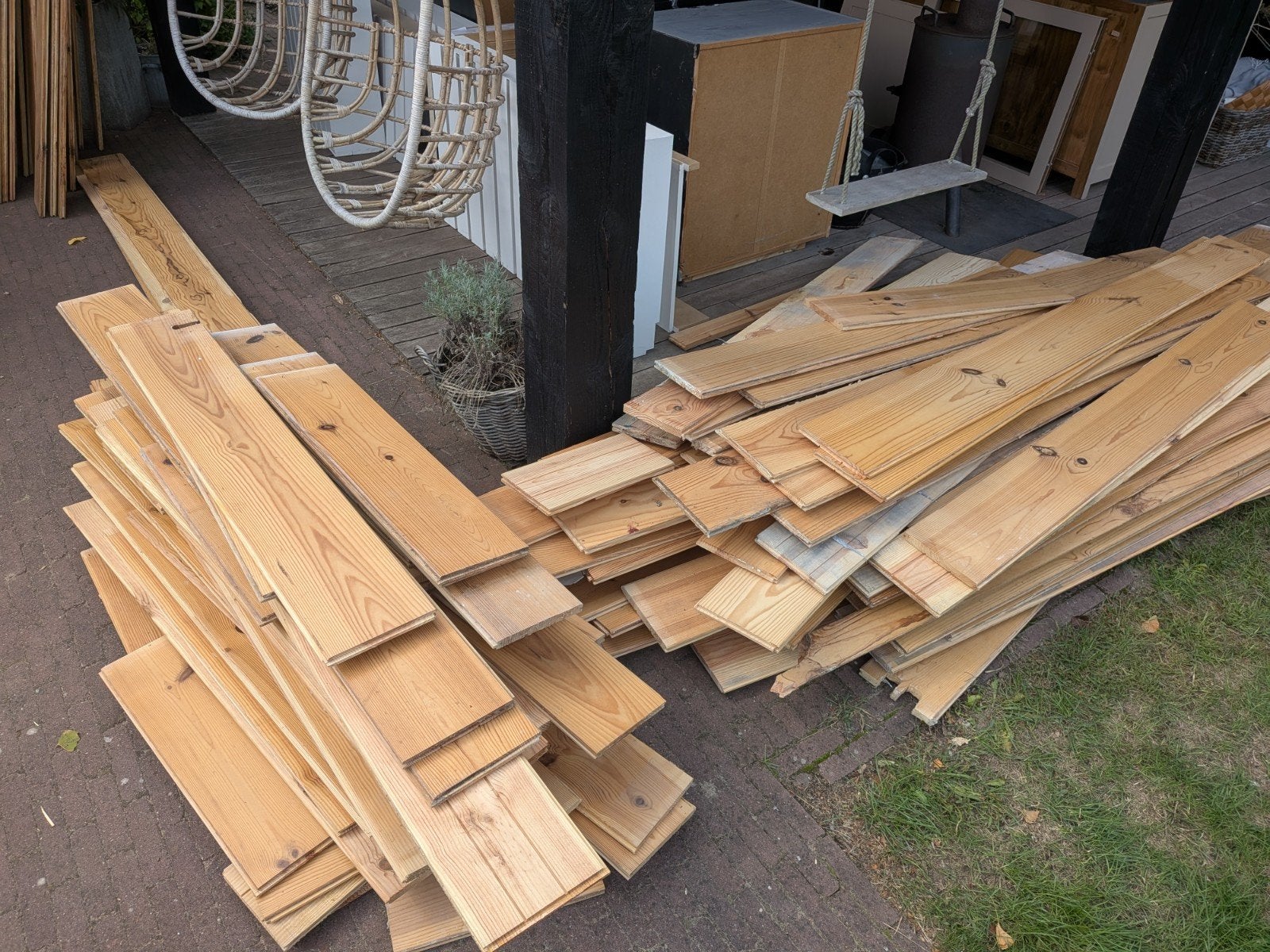 Gratis Houten planken - Vuren - Diverse lengtes en diktes, Doe-het-zelf en Verbouw, Hout en Planken, Ophalen, Gebruikt, 25 tot 50 mm