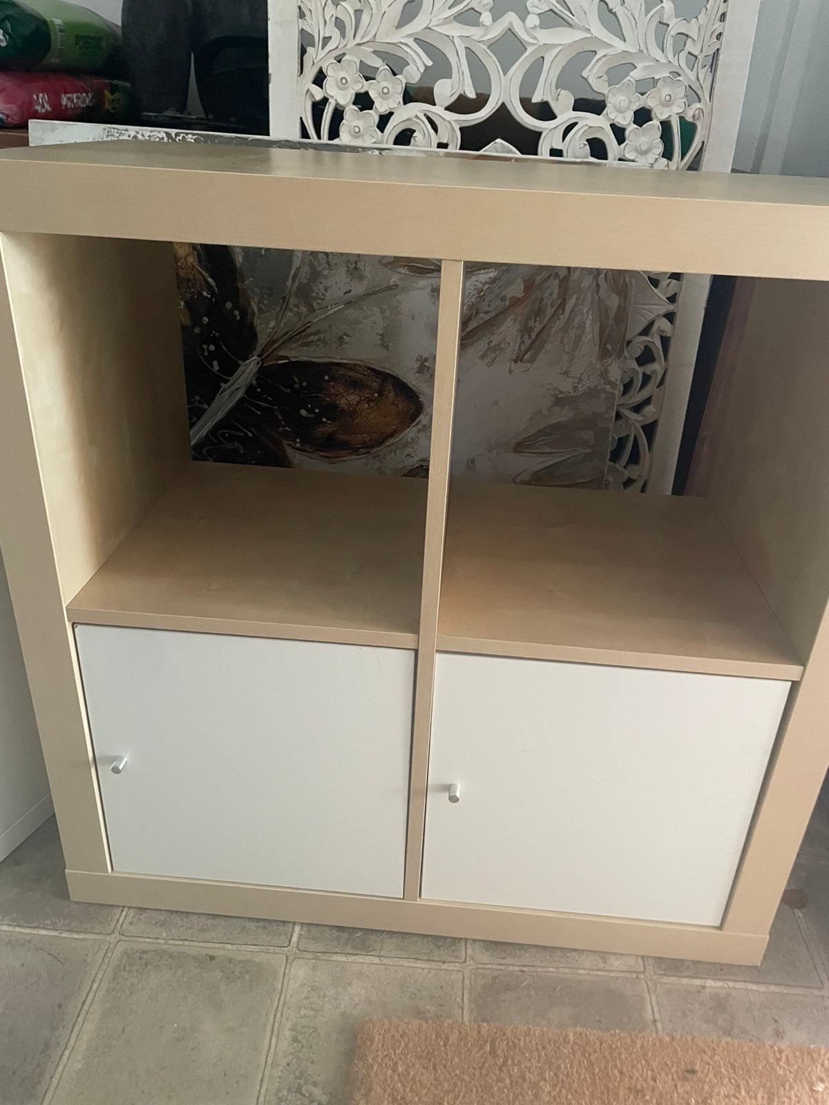 IKEA kastje met 4 vakken , berken beuken, Ophalen, Zo goed als nieuw