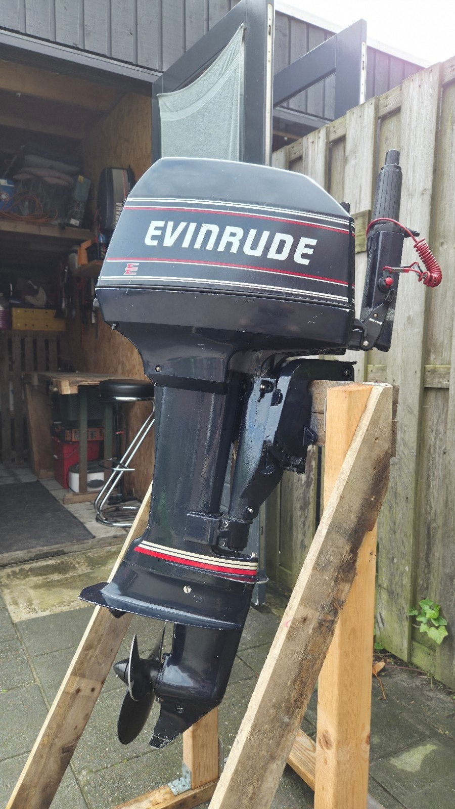 Evinrude/Johnson 5PK kortstaart buitenboordmotor met werk!, Ophalen, Motor en Techniek, Motorboot