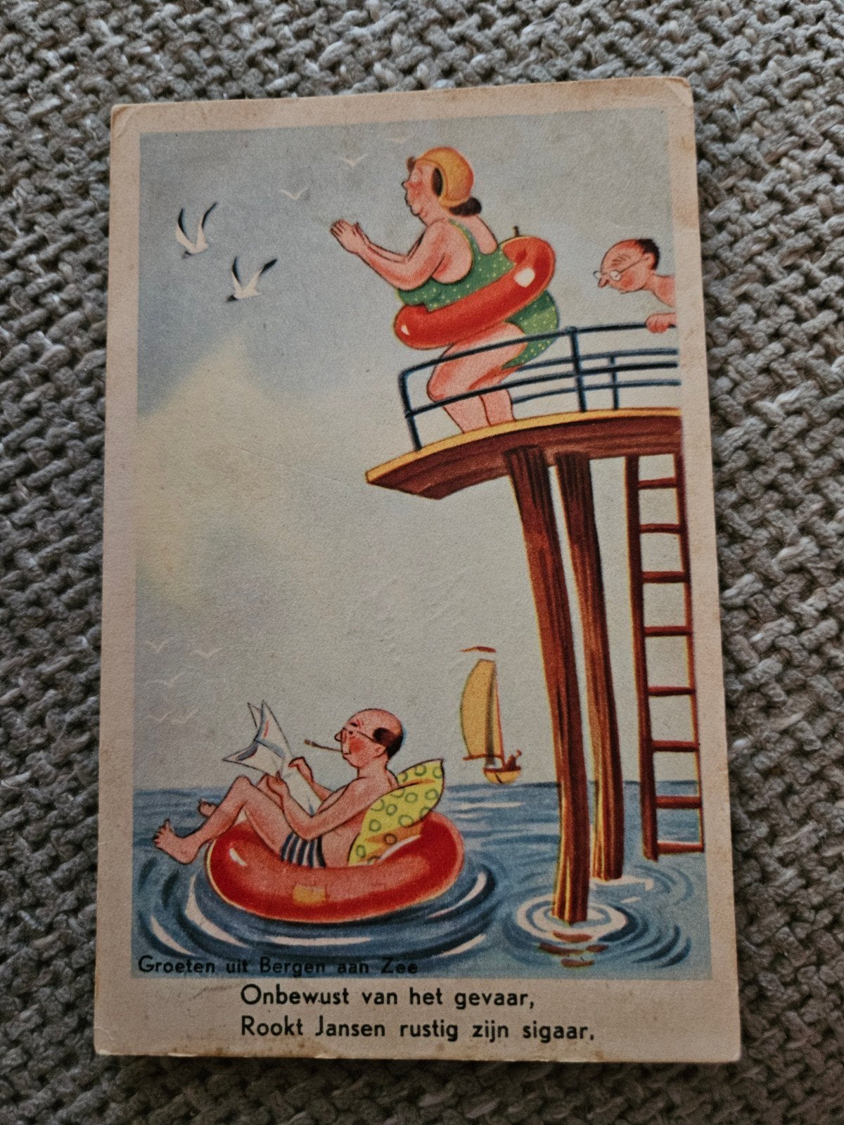 Bergen aan Zee - Humoristisch, Ophalen of Verzenden