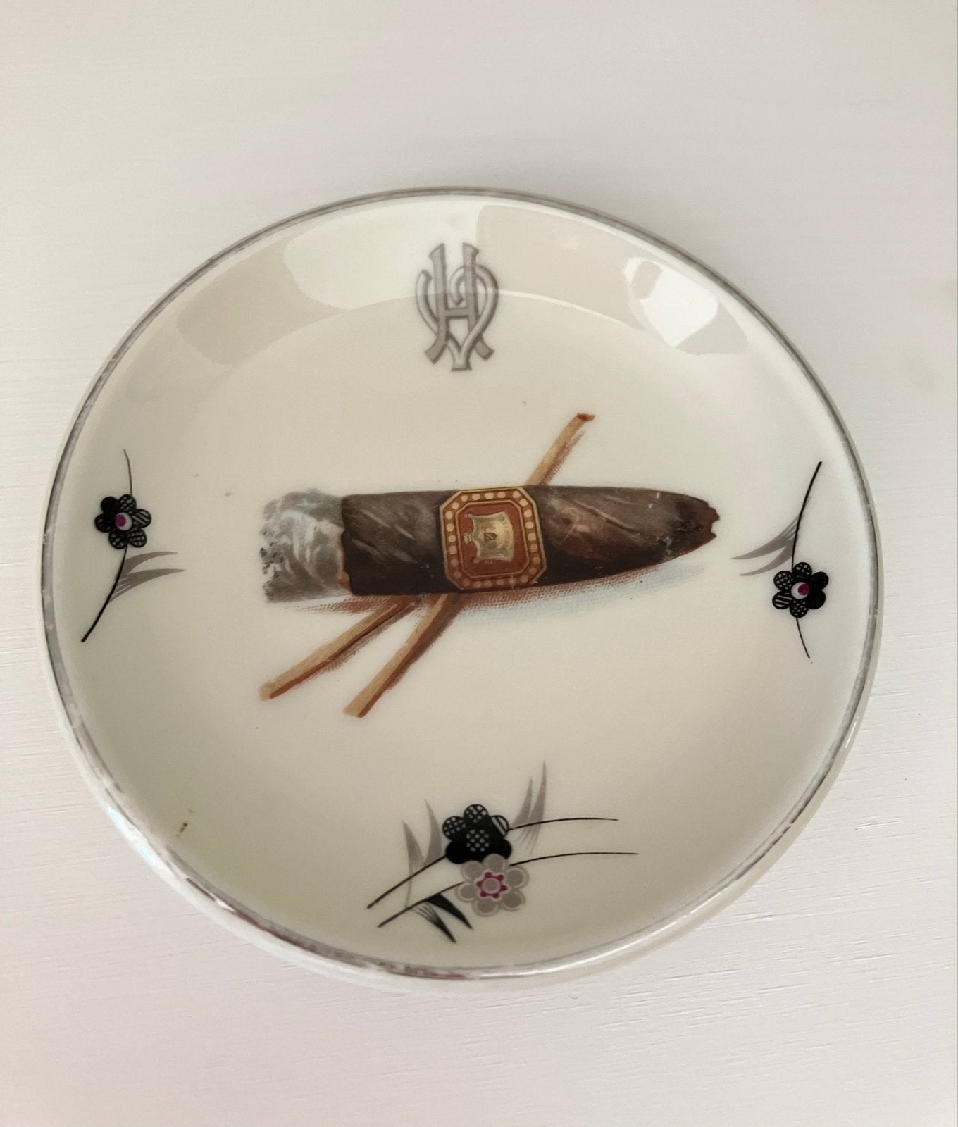 EPIAG Tsjechoslowakije Porseleinen schaaltje sigaar, Antiek en Kunst, Ophalen of Verzenden
