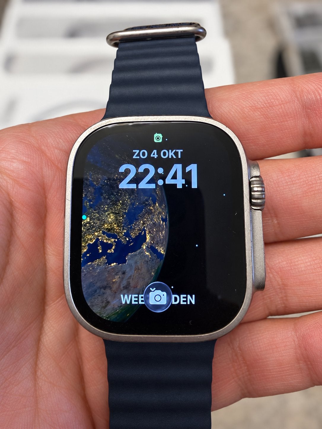 Apple Watch Ultra 2 49mm Titanium + extra bandjes, Blauw, Hartslag, IOS, Ophalen of Verzenden