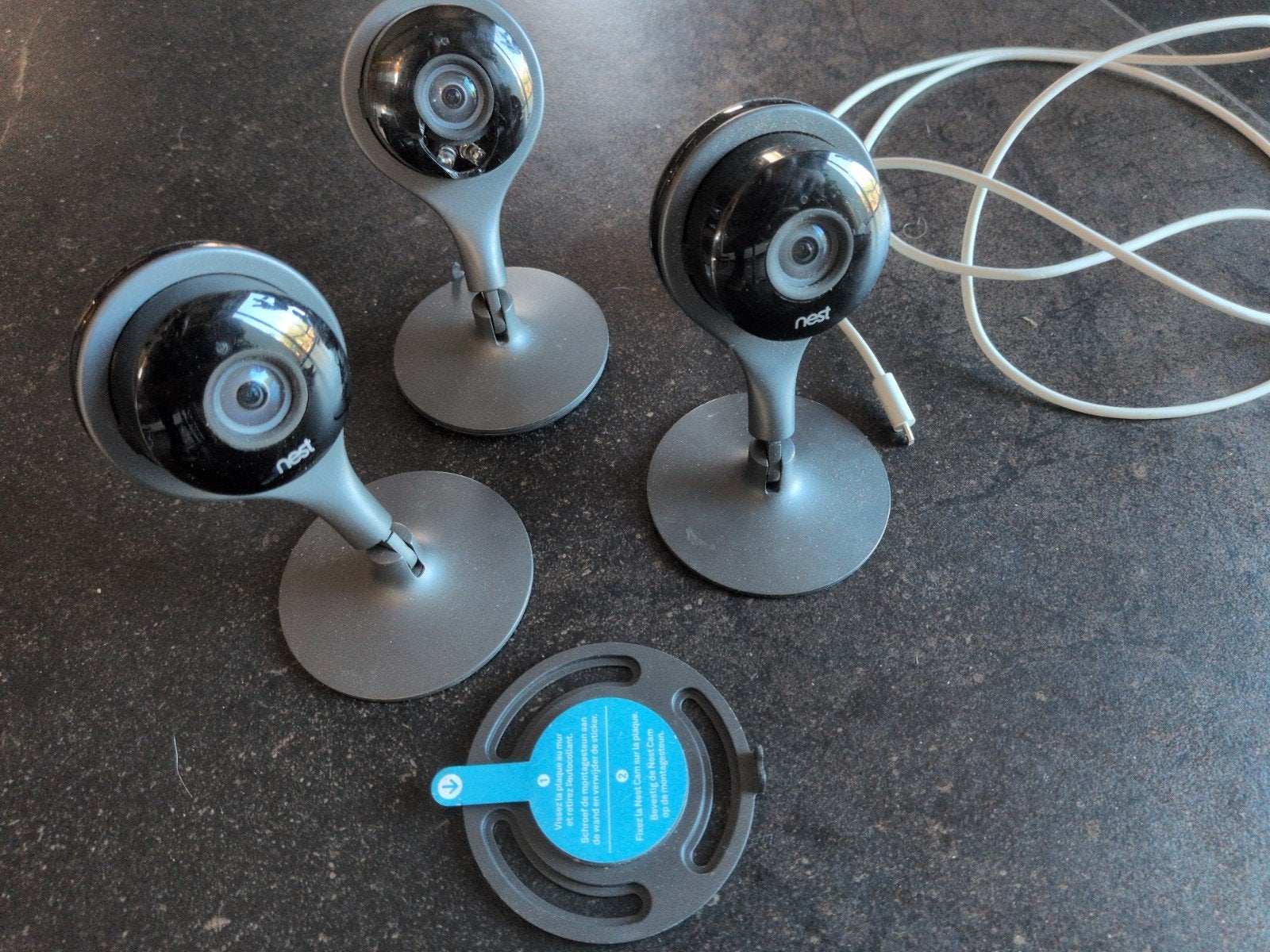Google Nest Cam - set van 3, Ophalen of Verzenden, Gebruikt