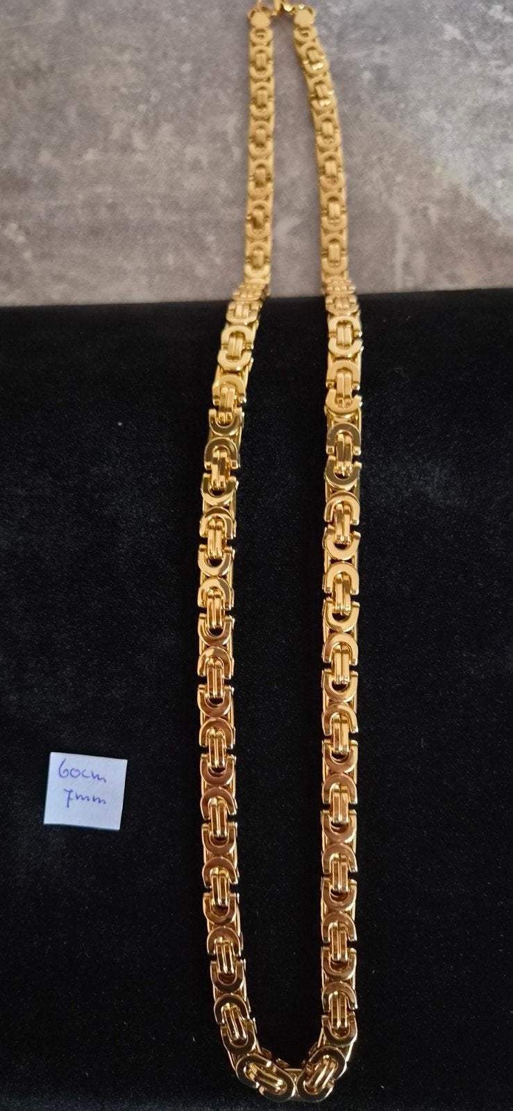 Stoere Koningsketting - 60cm, 7mm, Sieraden, Tassen en Uiterlijk, Ophalen of Verzenden, Nieuw, Goud