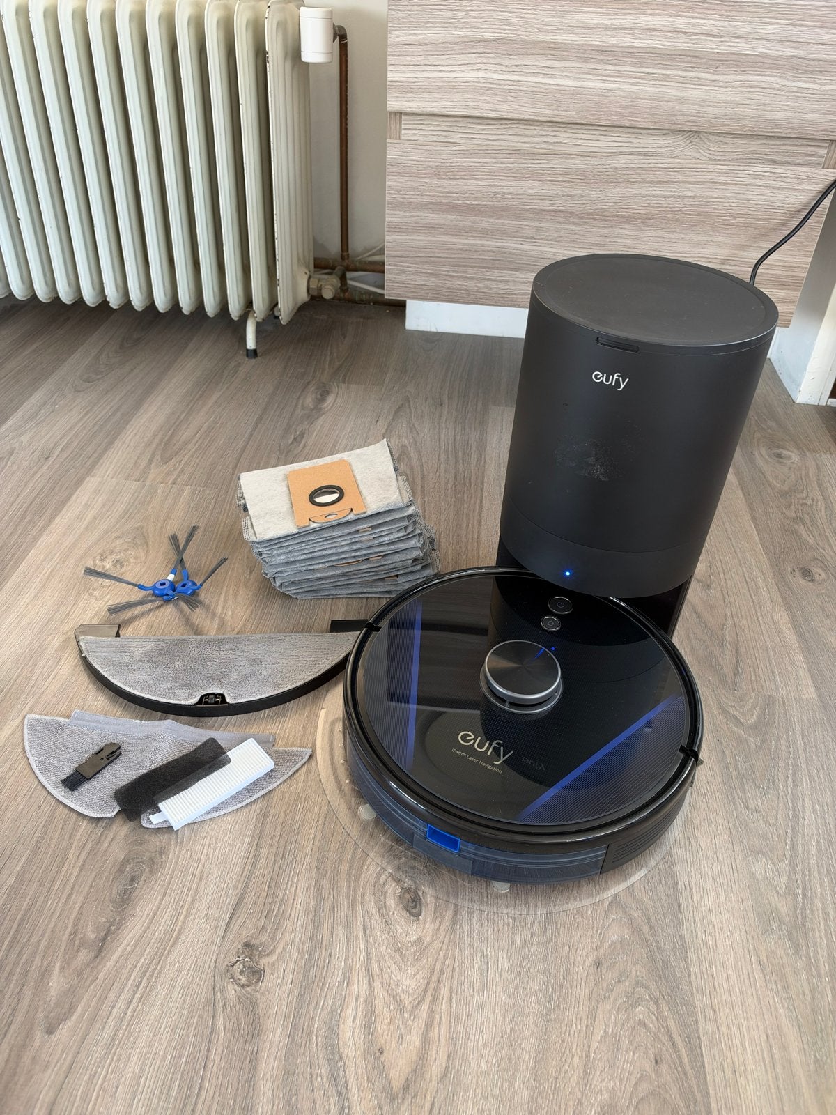 Eufy Robovac LR30 Hybrid+ Robotstofzuiger met dweilfunctie, Overige merken, Automatisch legen, Ophalen of Verzenden, Zo goed als nieuw
