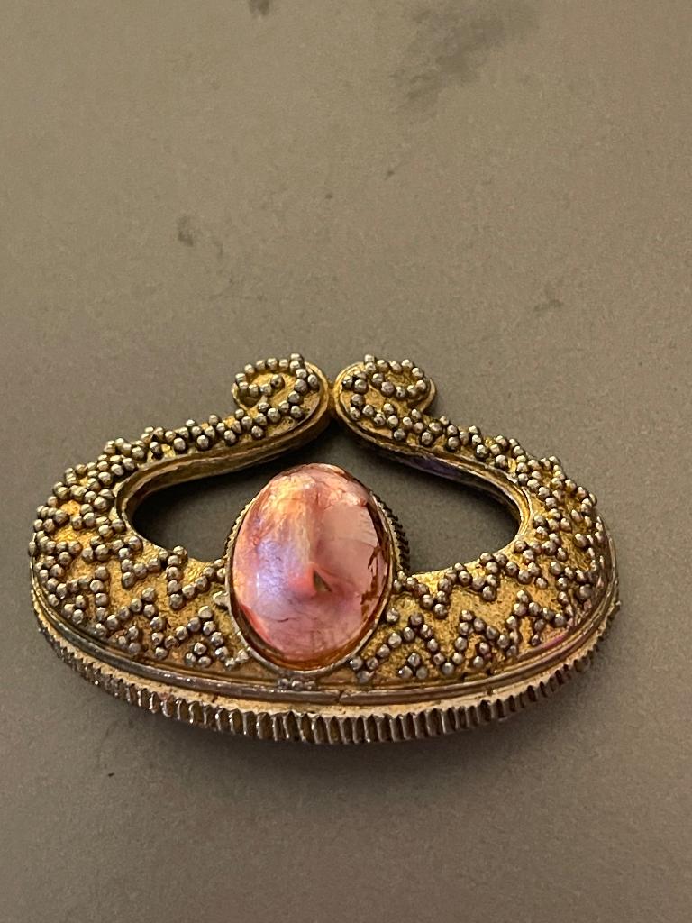 Antieke Victoriaanse Sjerpspeld / Broche (ca. 1900), Sieraden, Tassen en Uiterlijk, Antieke sieraden, Ophalen of Verzenden, Overige materialen