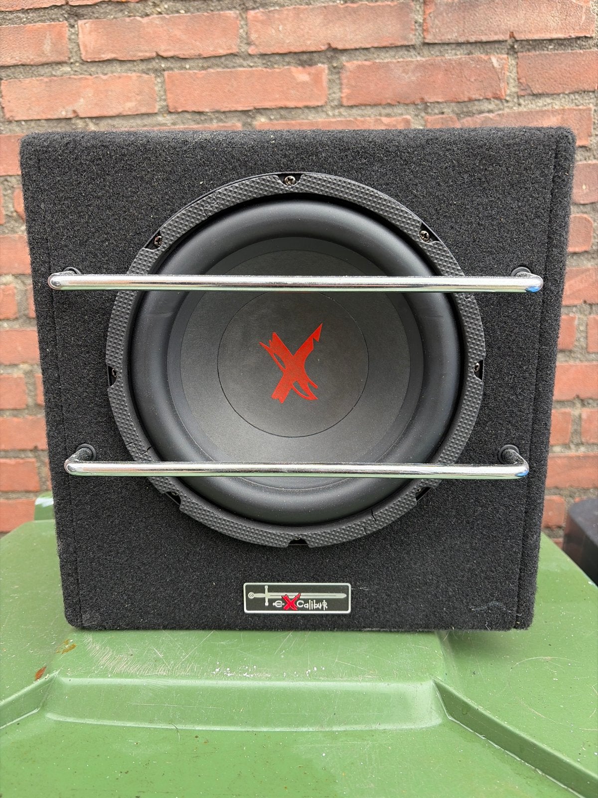 Excalibur X801BA Subwoofer met krachtpilot, Ophalen of Verzenden, Gebruikt